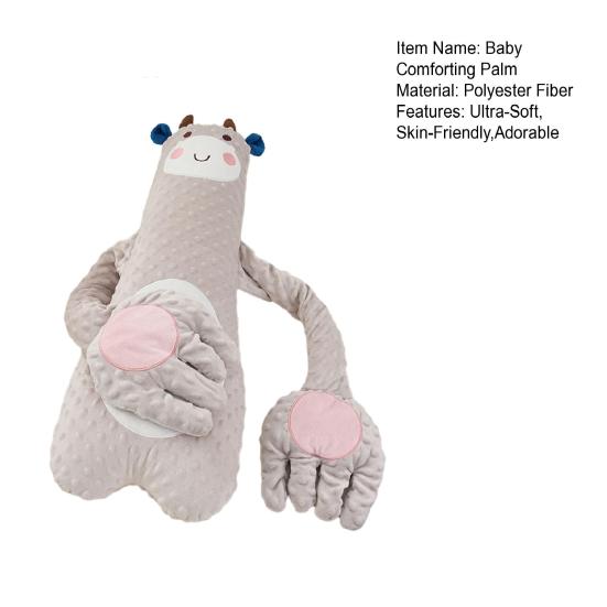 Baby Beruhigendes Handflächenkissen zum Schlafen Anti-Schreck Umarmendes Stofftier mit Weicher Rückprallfüllung