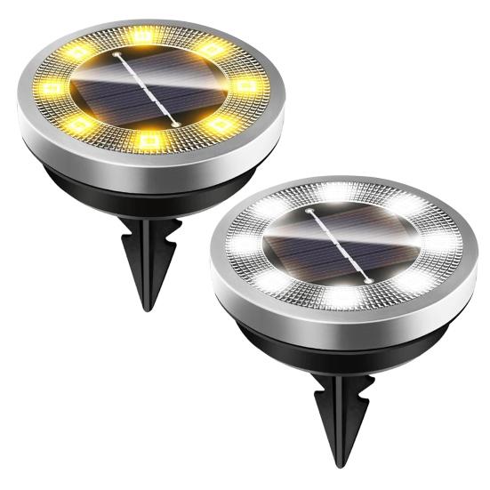 Solar Powered Garden Lights Underground Pathway Lighting for Yard Waterproof Decorative Landscape Lamp for Lawn Walkway Driveway Outdoor Lighting