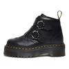 Dr. Martens Fusion Leather Floral Buckle Short Boots Women boots Black 27642001