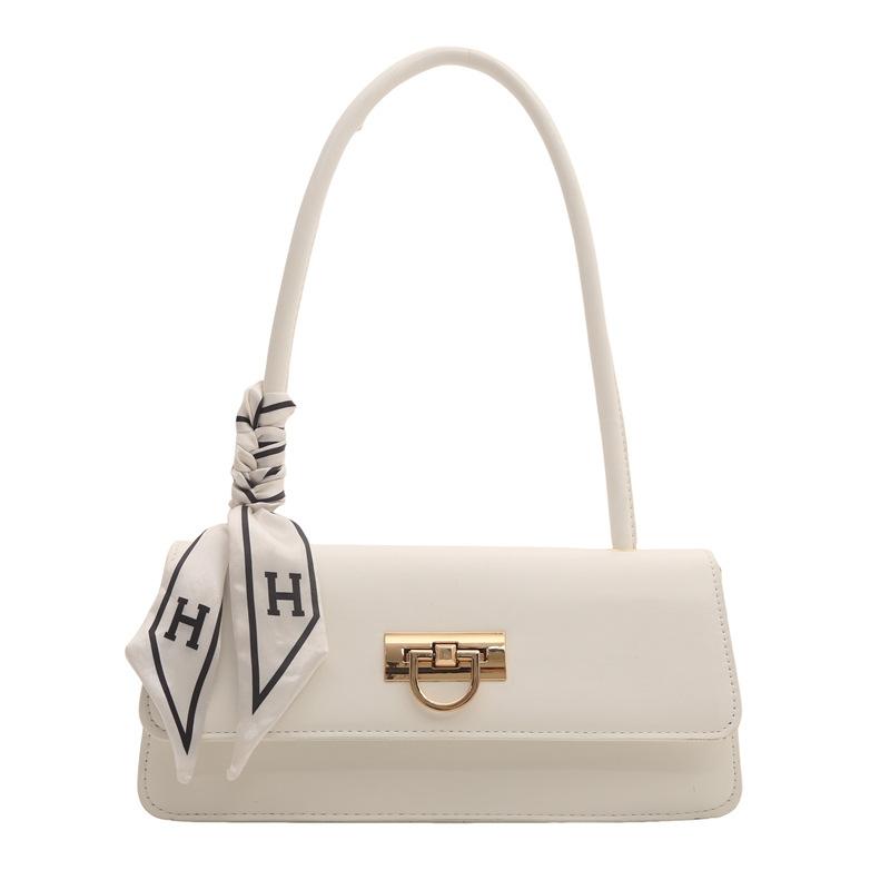 

Модная сумка, новый тренд осени и зимы, мода знаменитостей в Интернете, простая сумка через плечо, подмышечная сумка-багет, женская сумка белый