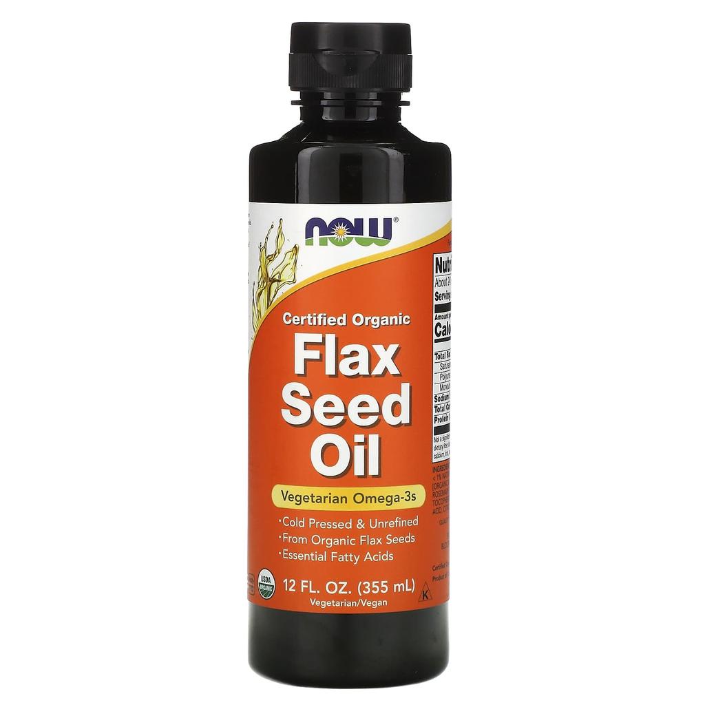 Certified Organic Flaxseed Oil, 12 Fl Oz (355 Ml)