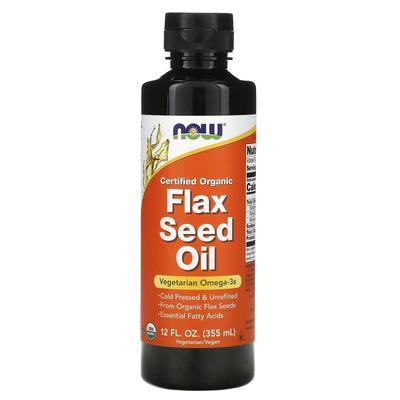 Certified Organic Flaxseed Oil, 12 Fl Oz (355 Ml)