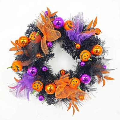 New 50cm Halloween Garland Grimace Pumpkin Decoration Halloween Decorations Pendant Home Decoration Halloween Door Decoration