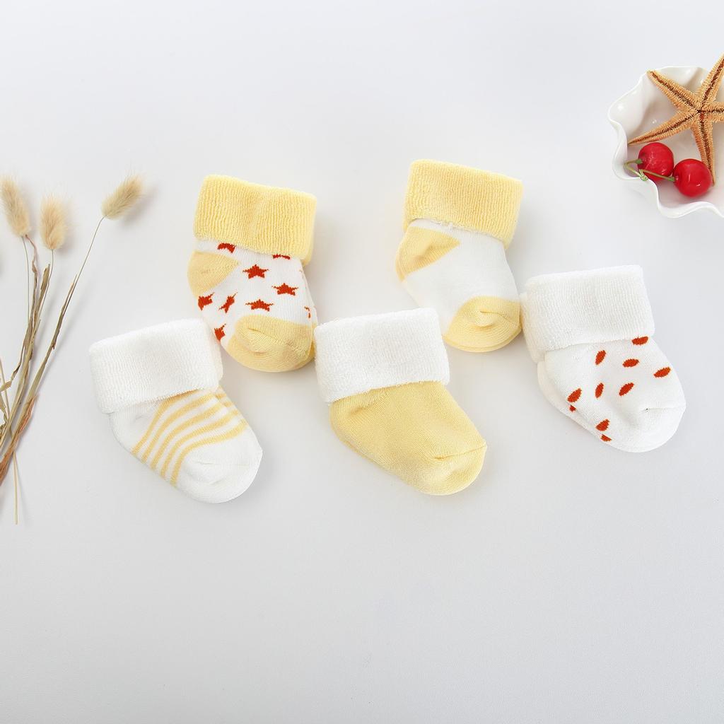 Baby- und Wintermode Cartoon Baumwolle Kinder Socken 5 Paar Set