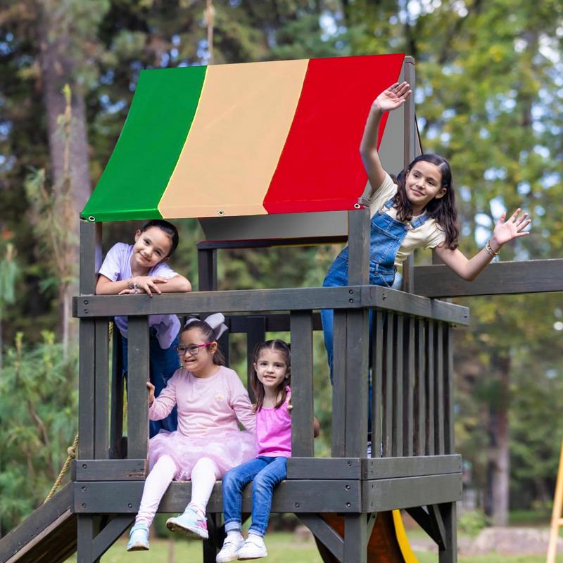 1pcs UV-resistant Swing Set Replacement Tarp Waterproof Kids Playground Roof Canopy Cover Outdoor Swingset Slide Sun Shade