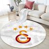 Galatasaray2 Round Area Rug,Carpet Rug for Living Room Bedroom Sofa Playroom Decor,Non-slip Floor Mat