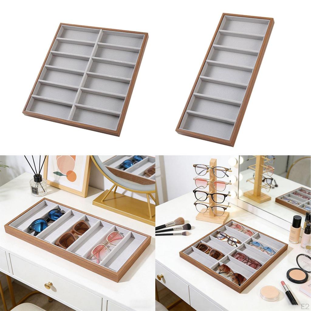Display Tray for Glasses, Glasses Showcase, Versatile Stand, Sunglasses Organizer Home, Vanity