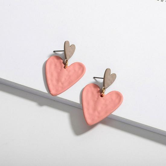 Trendy Japanese-Korean Painted Stud Earrings: Versatile Style for Influencers & Street Fashion