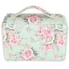 Pencil Case Rose Printed Multi Layer Zipper 252 Slots Portable Pen Holder Storage Pocket(Green Background Rose )