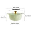 Ceramic Double-Handled Large Soup Bowl with Lid - High-End Design, Ideal for Home Use, Sauerkraut Fish, and Commercial Soups.