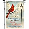 Cardinal Memorial Garden Ag Loved Missed 12x18 Inch Decorative Remembrance Outdoor Yard Banner Double Sided Decor For Girl