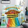 1PC Hey Duggee Patterned Flannel Blanket Suitable For All Seasons for Home Decor Warmth and Comfort Gifts Holiday Present