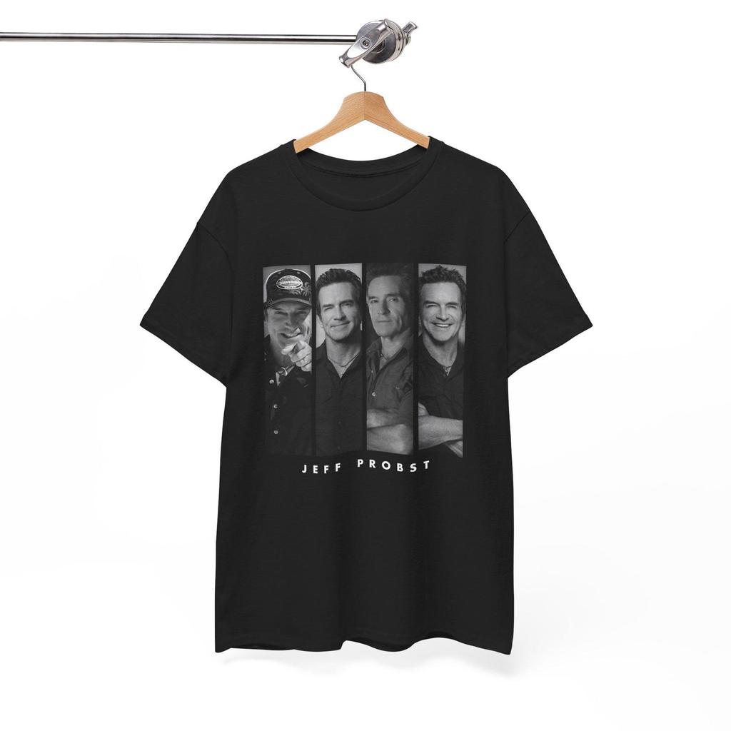 Jeff Probst vintage black and white tee, Jeff Probst shirt, Jeff Probst sweatshirt