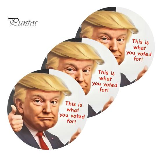 

100 листов наклеек Trump I Did That ПВХ виниловые водонепроницаемые наклейки для автомобилей бамперы окна круглые наклейки 100pcs