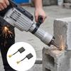 10Pcs Carbon Brush Replacement Set for Demolition Hammer Repair with Wire Terminal Connector Tool Service Parts
