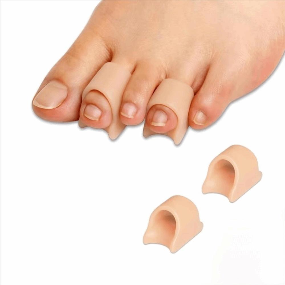 1 pair Nude Toes Separator Gel Material Hammer Toe Straightener Toe Corrector  Claw Toes