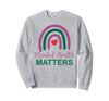 Mental Health Issues National Awareness Month Rainbow Retro Sweatshirt