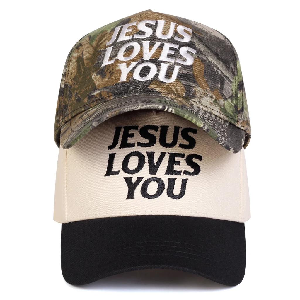 Baseball Stitching Embroidered You Loves Jesus Neutral Gender Women Men For Caps Spring And Autumn Outdoor Adjustable Casual Hats Sunscreen Hat
