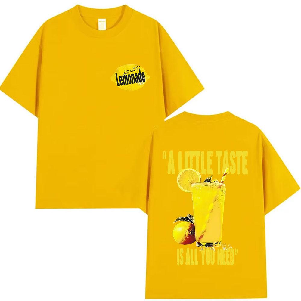 Letnia 2025 Lemonada Louis Tomlinson z Nutą Smaku Jest Dokładnie Tym, Czego Potrzebujesz na Swój Nowy Album Czysta Bawełna T-shirt Y2k
