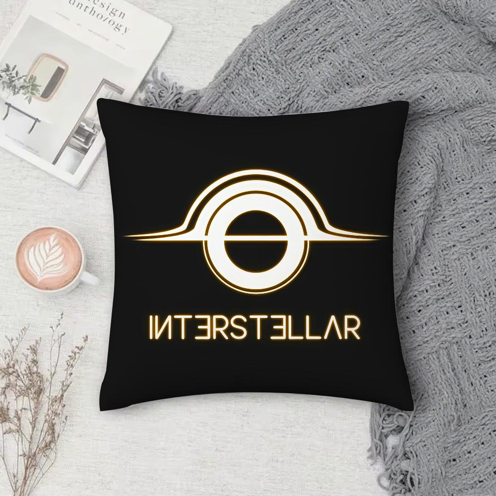 Movie IINTERSTELLAR Pillow Case Square DoubleSided Printing Sofa Cushion Cover Pillowcase Bedroom Bedside