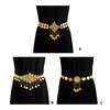 Blingbling Waist Belt Stylish Carved Floral Waist Chain Belt Elaborate Chain Belly Chain for Wedding Waist Chain