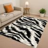 HD Zebra Tiger Leopard Beast Stripe Print Art Living Room Non Slip Area Rug Carpet for Bedroom Playroom Sofa,Home Decor Doormat