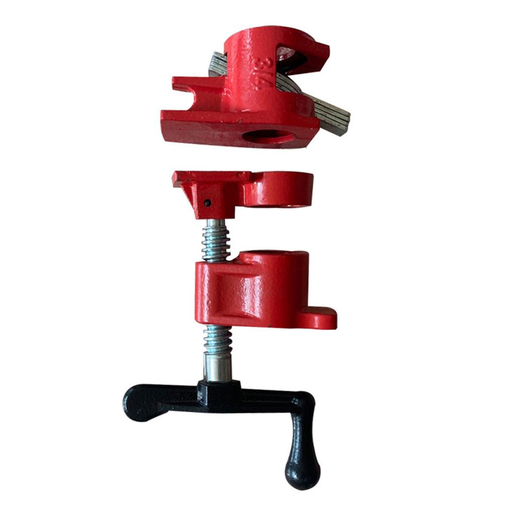 3/4in Heavy Duty Pipe Clamp Malleable Iron Water Pipe Clip for Woodworking Panel Slot Carpenter