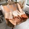 Korean Version Of Bird Grid Geometric Shape Splicing Flower Fashion Versatile Commuting Imitation Cashmere Warm Women'S Scarf