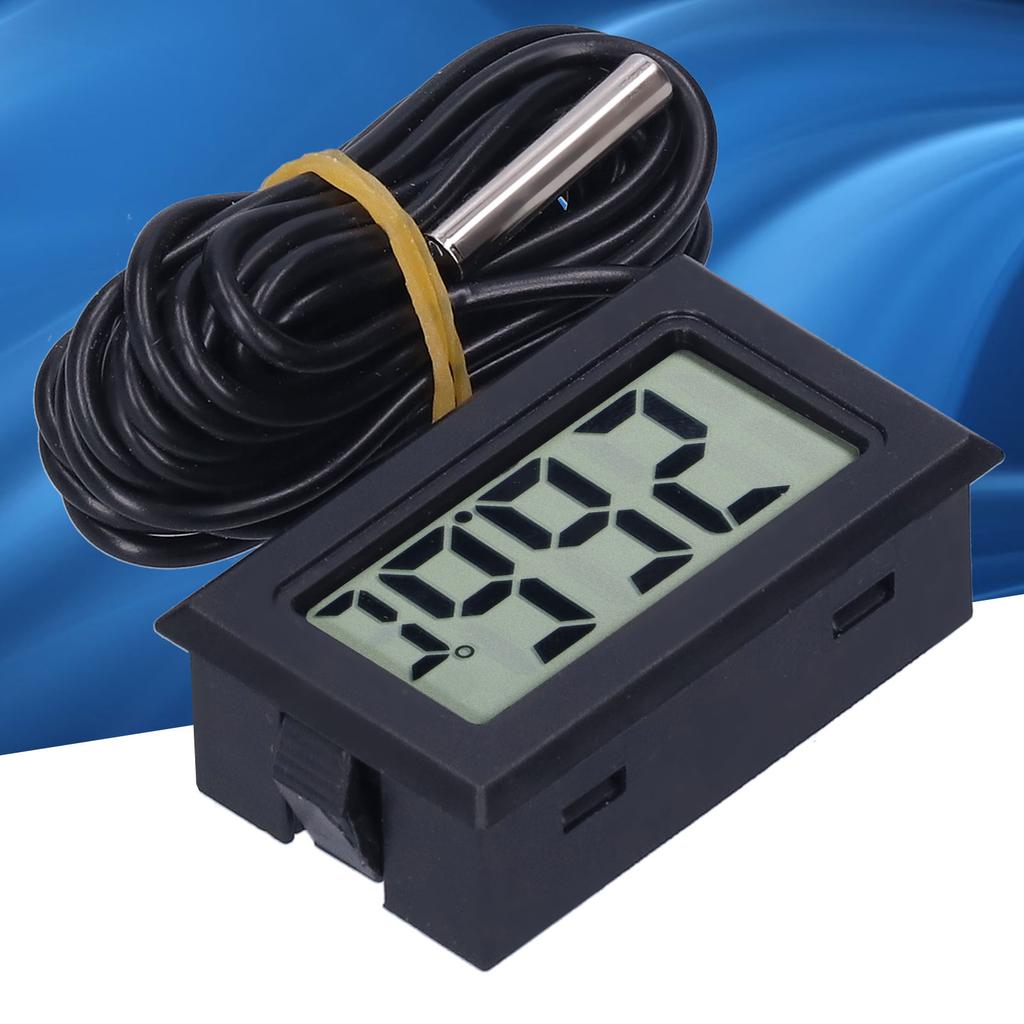 Digital Thermometer   LCD Wired Electronic Temperature Measurement Instrument FY13001