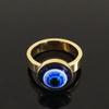 Anello Portafortuna Occhio Blu Malvagio Turco in Acciaio Inossidabile Anelli Dita Moda Donna Colore Argento Gioielli Regalo acciaio inossidabile R320S05