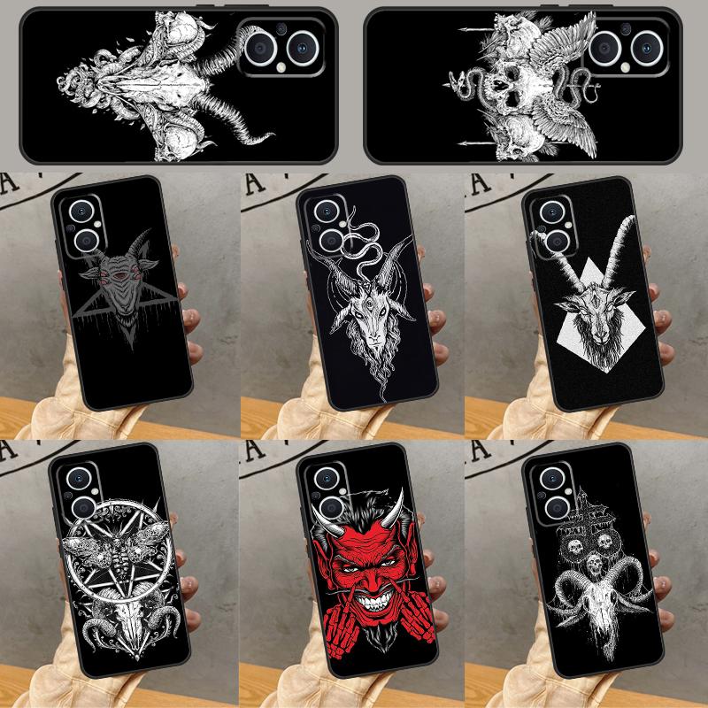 Devil Satan Case For OPPO Reno 7 8 10 11 12 13 Pro 13F 12F 11F 8T OPPO Find X8 Pro X6 X3 X5 Lite Cover