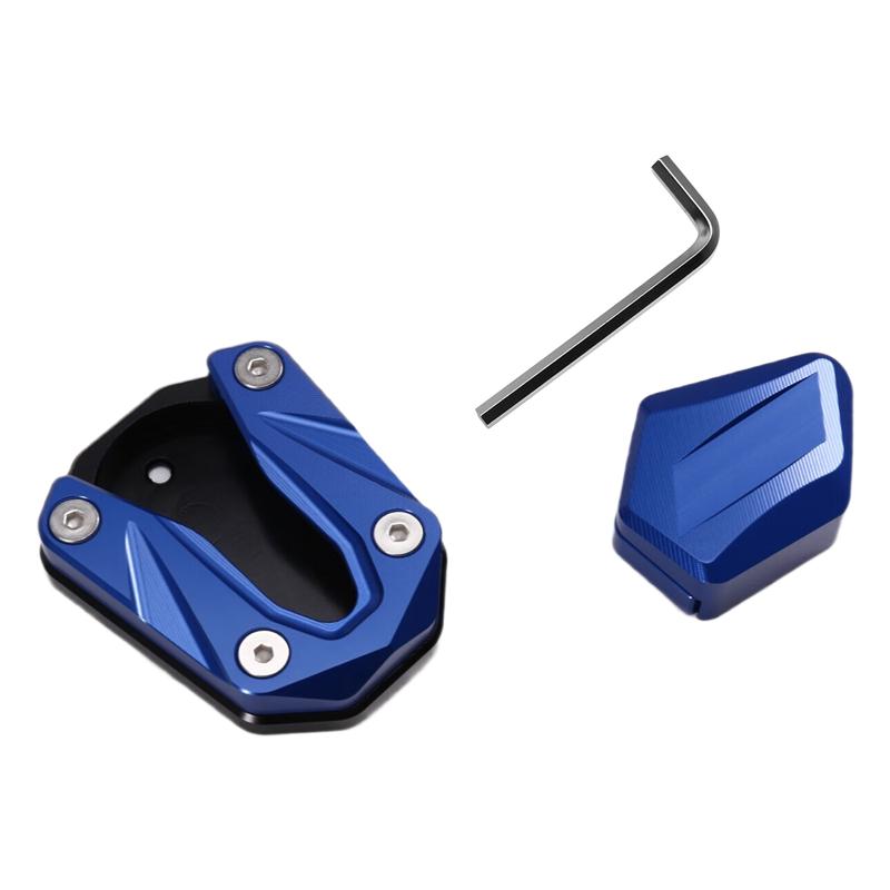 ABLZ-Motorcycle Kickstand Foot Side Stand Enlarger Plate Kickstand Enlarge Extension For ZONTES 368G 368 G