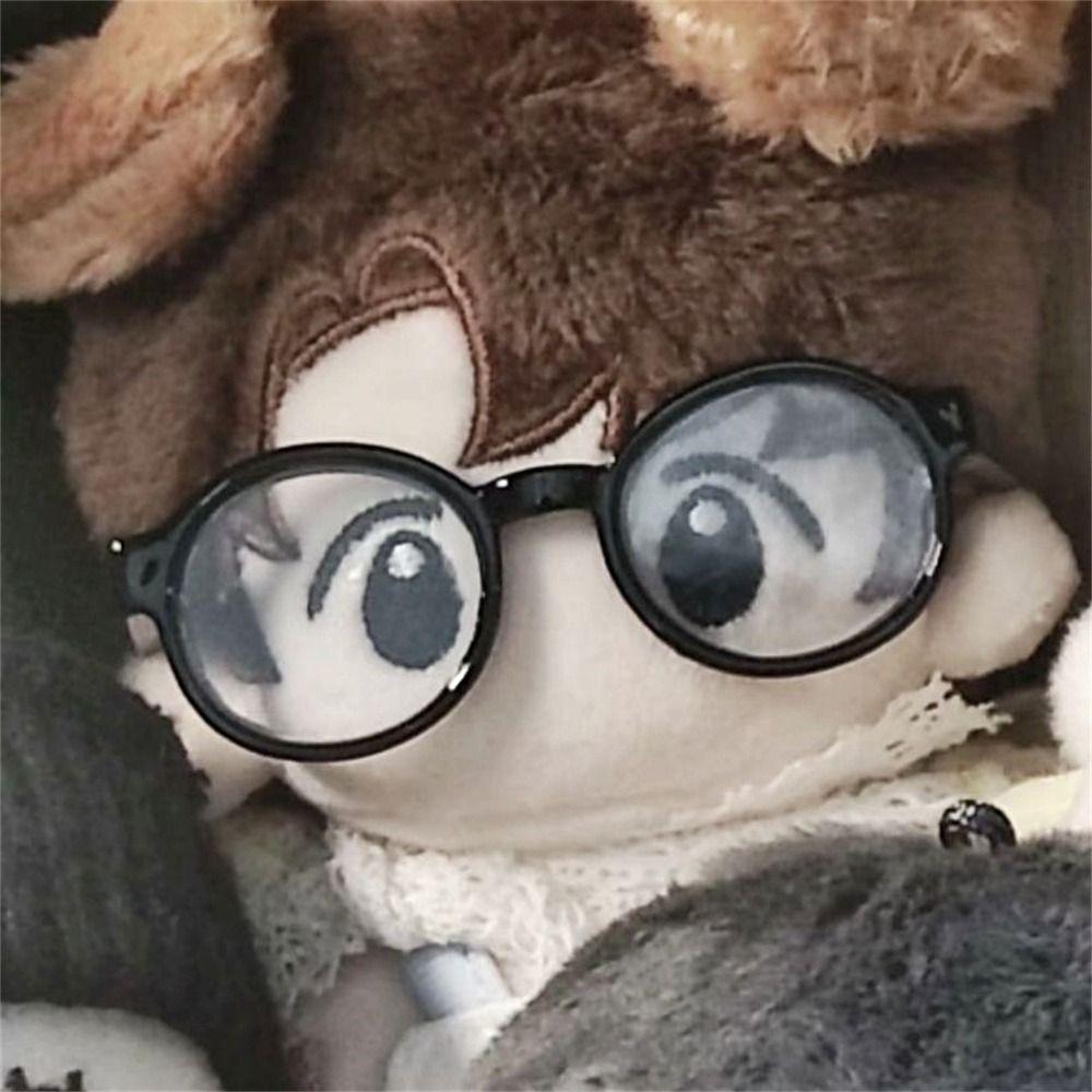 Plastic Transparent Plastic Glasses Transparent Doll Mini Glasses Doll Ornament