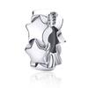WOSTU Real 925 Sterling Silver 15 Styles Pet Vintage Heart Spacer Stopper Beads fit Wostu original Charm Bracelet Jewelry CQC593