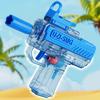 Uzi Electric Water Gun Swimming Pool Games Beach Children Outdoor Toys Boys Automatic Blaster Toy Gun Transparent Water Minigun