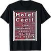 Hotel Cecil Zimmerpreis Grafik T-Shirt