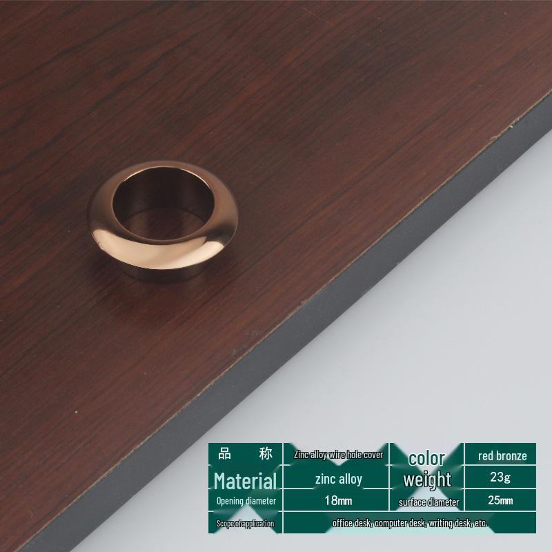 Round Cable Grommet: Desk Cable Organizer & Ventilation Cover