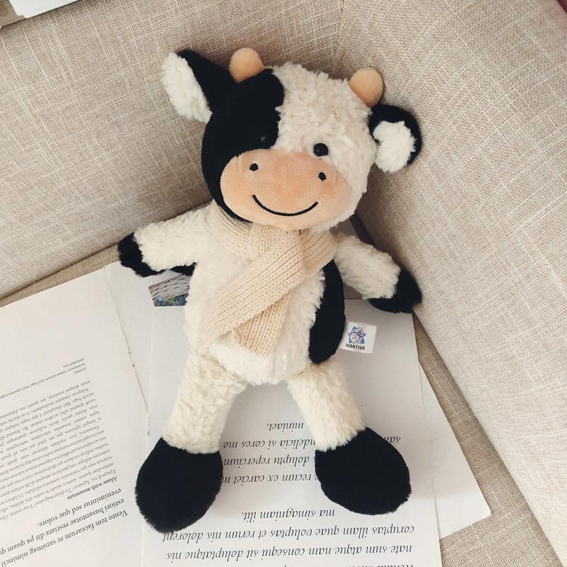 30CM New Cute Animal Cartoon Cows Stuffed Plush Toy Kawaii Cattle Comfortable Soft Toy Children Birthday Present Plush/Nano Doll
