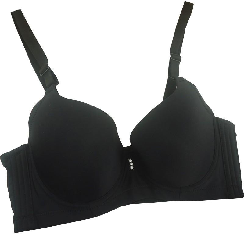 Hladká tenká podprsenka Push Up se čtyřmi tlačítky pro ženy Bralette