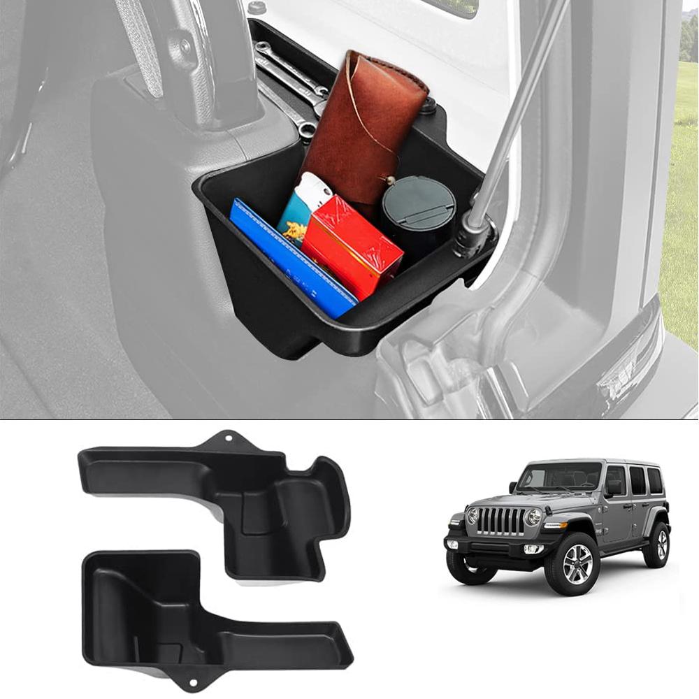 Rear Trunk Organizer Tray For Jeep Wrangler JL JLU Sahara Rubicon 2018- 2023 4 Doors Storage Stowing Tidying