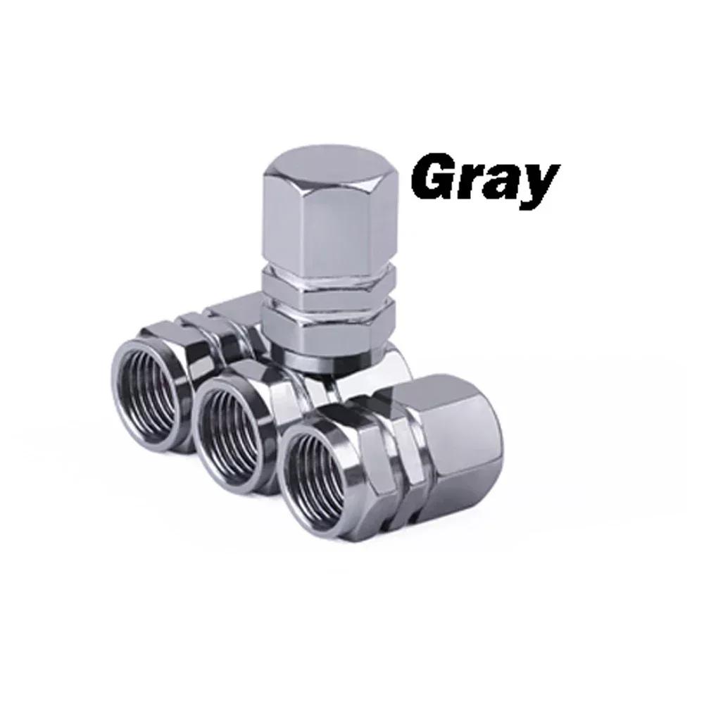 New Style Car Wheel Tire Valve Caps Tyre Rim Stem Covers With Rubber Seal Airdust Waterproof For Auto Motorcycles Trucks Bikes