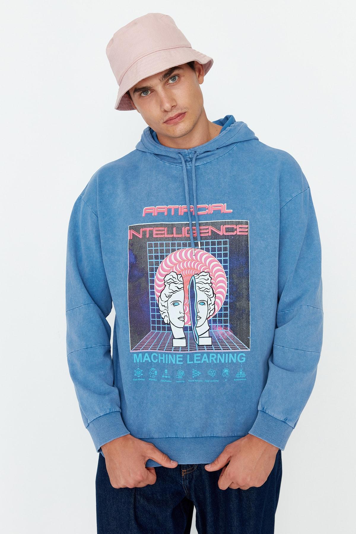 

Толстовка - Синий - Классический крой