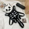 Cartoon Cute Children's Backpack 2023 New Parent-child Travel Backpack Personalized Plush Little Ghost Head Travel Bag