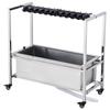 YidaShang Stainless Steel Movable Mop Sink and Storage Rack