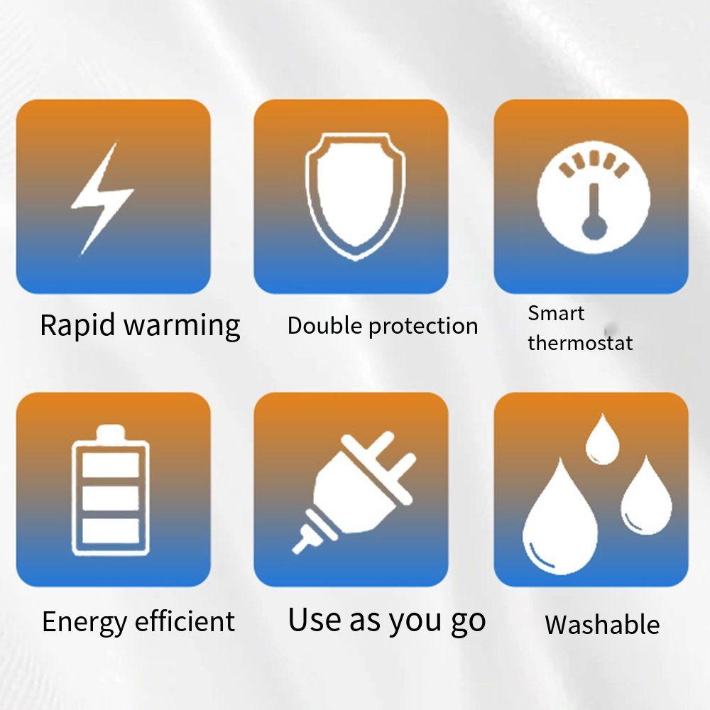 Cuttable USB Heated Shoe Insoles Rapid Heating Electric Foot Warming Pad Winter