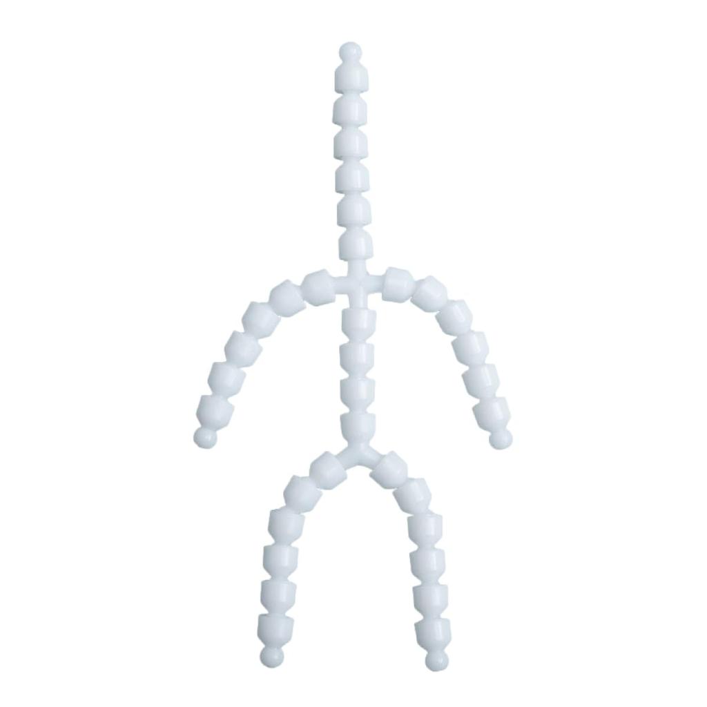 ENN LLC Toy Skeleton Plush Toy, Bones, Framework, Core, Handmade Doll Kit, Skeleton Parts, Joints, 20cm (Set of 1)