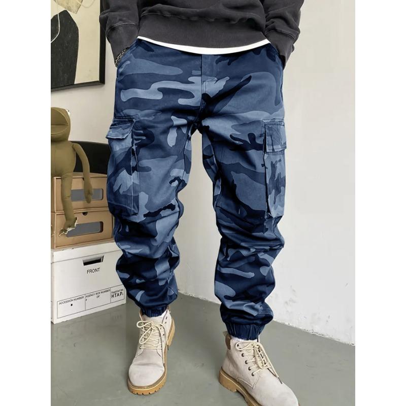 

Комбинезон мужской весенне-осенний микро-конус свободный камуфляжный винтажный хай-стрит повседневный прямой 58 XXL