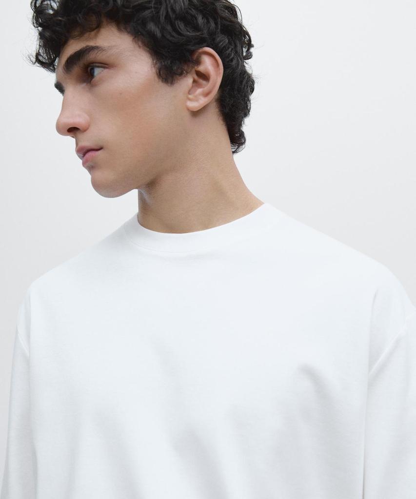 Masimodutti Long Sleeve Medium Weight Cotton T-Shirt