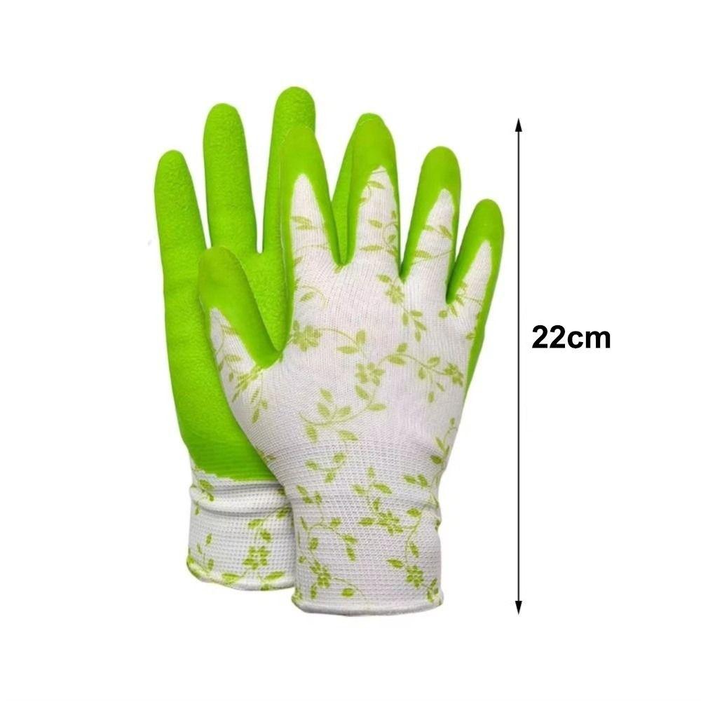 Latex Foam Gardening Gloves Breathable Material Rubber Gloves Durable Latex Gloves General Purpose