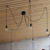 Edison Chandelier 5 Black